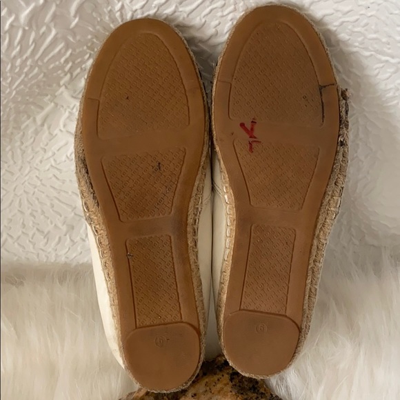Tory Burch Flat Leather Logo Espadrilles Shoes Women’s Size 6 - Picture 5 of 16